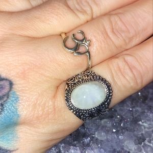 Moonstone Statement Ring Size 8.75